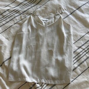 Beige Prologue V neck blouse